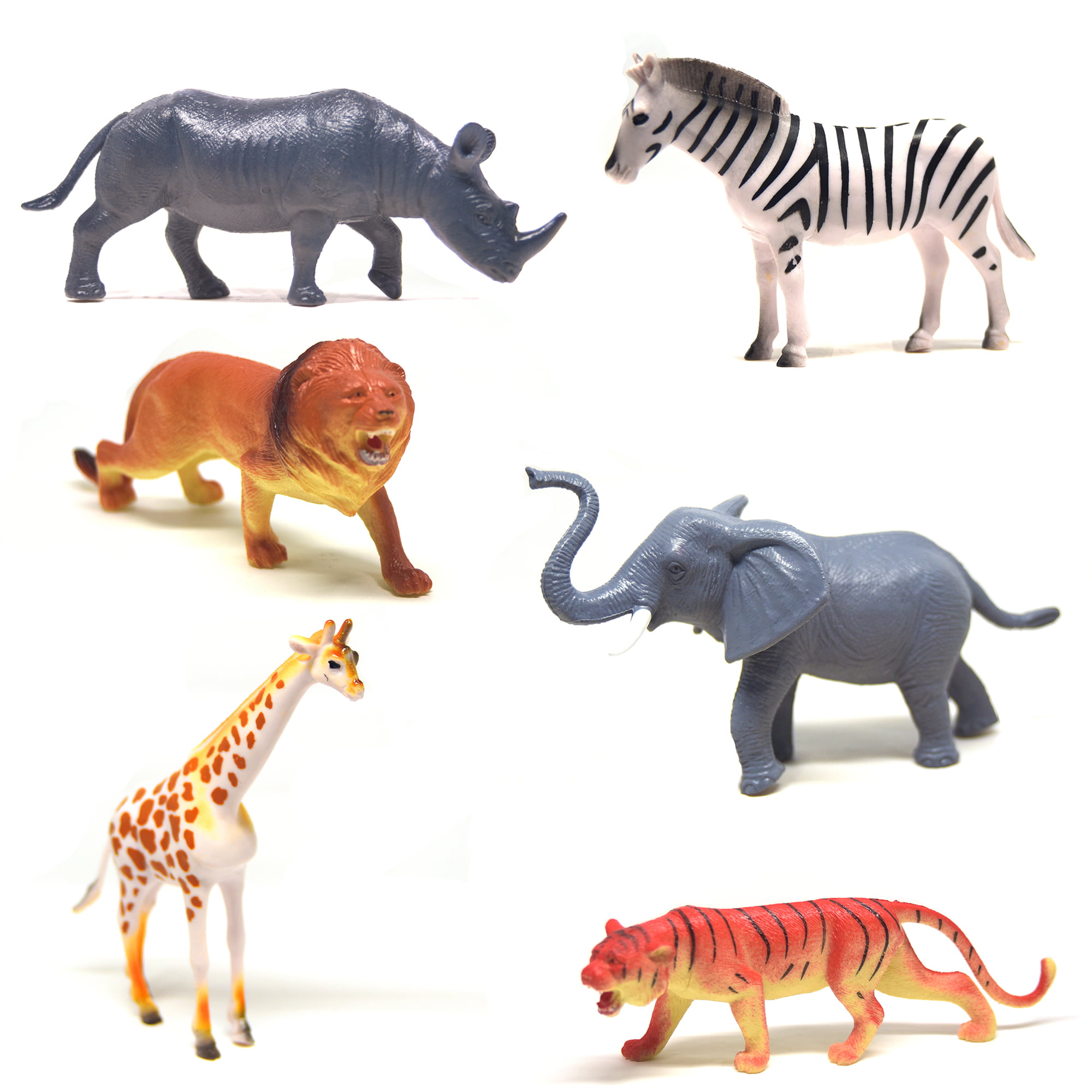 plastic zoo animal figures