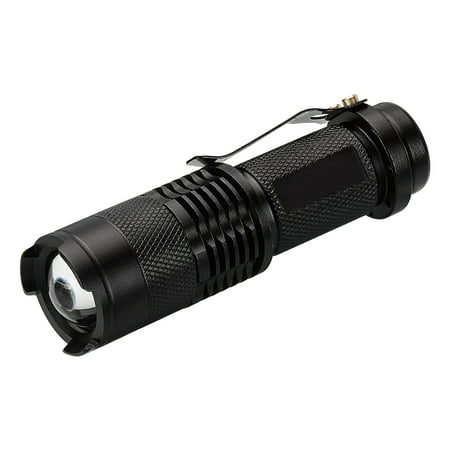 LANBOWO LED Mini Flashlight 3 Modes Zoomable Water Resistant Handheld Light Best Camping Outdoor Emergency Flashlights (Best Led Torch Uk)