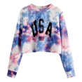 thumbnail image 2 of Vedolay Blouses for Women Daily Casual Floral Printed Loose Womens Tops T-Shirts Blue,S, 2 of 5