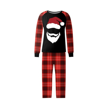 

Steady Christmas Pajamas Kids Christmas Prints Family Matching Long Sleeve Tops+Pants Set Family Matching Sets
