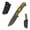 Black Blade-Yellow black, variant on SDOKEDC Knives DC53 Steel Fixed Blade Knife G10 Handle with kydex sheath for Men EDC Outdoor Camping