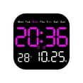 thumbnail image 1 of Multifunctional LED Electronic Wall Clock Silent Design Temperature Humidity Display Decor Party Favors For Living Room Bedroom Home Office Desktop Wall Mount Time Display Decoration, 1 of 2