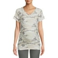 thumbnail image 3 of Time and True Women's Maternity Short Sleeve V-Neck T-Shirt, 3 of 6