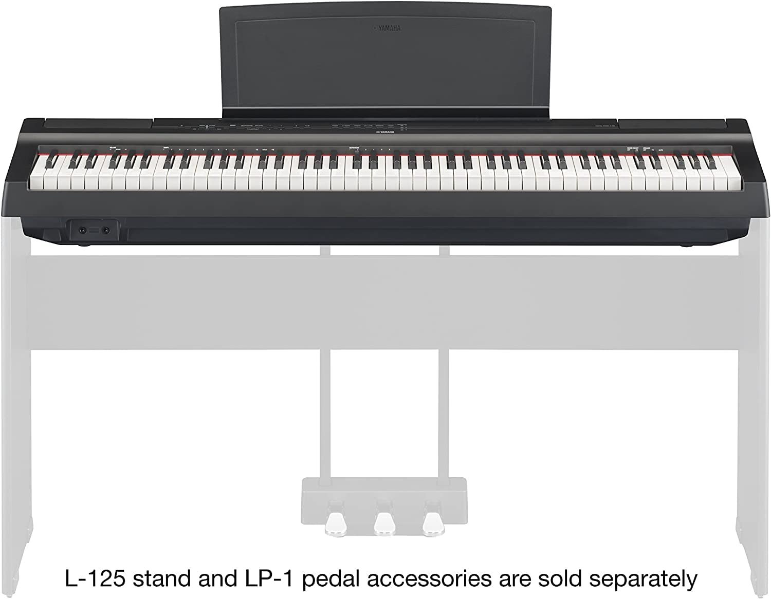 Yamaha P-125A 88-Key Digital Piano Keyboard, Black - Walmart.com