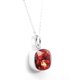 thumbnail image 1 of Collar Zvezda Cushion color Scarlet plata .925 Zvezda ZCO-CUSH12-SCA, 1 of 5