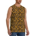 thumbnail image 2 of Balery Snake Skin Men's Sleeveless Muscle Shirts Workout Tank Top, Moisture Wicking, Odor Protection-XX-Large, 2 of 8