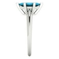 thumbnail image 3 of Clara Pucci 14K White Gold Solid Gold Turquoise Solitaire Anniversary Ring for Women - 1 cttw Marquise Cut, 3 of 7