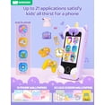 thumbnail image 3 of Teléfono inteligente de juguete KOKODI Kids Unicorn con pantalla táctil y cámara, 3 of 7