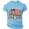 thumbnail image 4 of Havenx 250 Years Of American Independence T-Shirt for Men Short Sleeve Crewneck Shirt American Flag Design T-Shirts Patriotic We the People 1776 Workout Tee,Light Blue L, 4 of 5