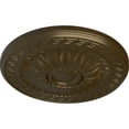thumbnail image 3 of Ekena Millwork 20"OD x 1 3/8"P Randee Ceiling Medallion (Fits Canopies up to 3 7/8"), Hand-Painted Brass, 3 of 6