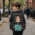 thumbnail image 4 of Yuyamidu Cute Capybara Print Kids Backpack for School Boys Girls 1st-4th Grade, 17 Inch Lightweight Waterproof Multi-Pocket Bookbag with Padded Shoulder Straps, Math Lover Gifts for Students, 4 of 8