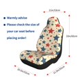 thumbnail image 2 of Car Seat Covers Are Protected From Dust And Spillage And Elastic Straps Are Easy To Install For Easy Car Suv Truck Delivery Independence Day Theme Elements Star (1) 1, 2 of 8