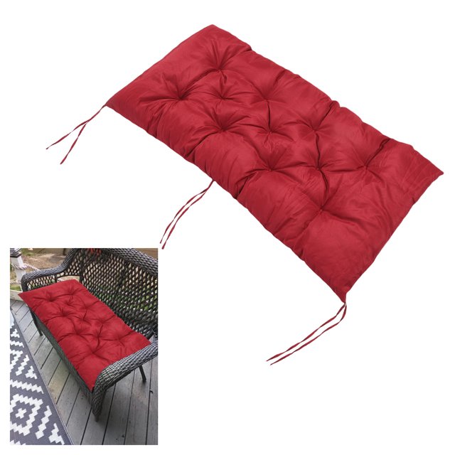 Coussin de Balançoire, Capitonné, Imperméable et Résistant au Soleil, pour Causeuse Extérieure, Coussin de Banc de Jardin en Coton PP