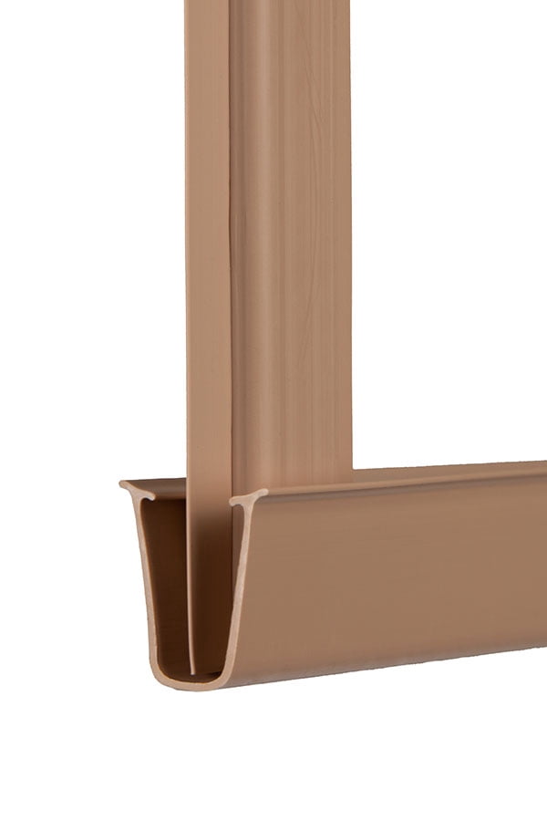 Maximum Privacy Beige SoliTube Slats™ for 4ft Chain Link Fence