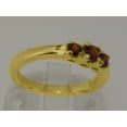 thumbnail image 5 of LBG British Made 9k Yellow Gold Natural Garnet Womens Anniversary Ring - 33 size options - Size 5, 5 of 6
