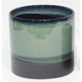 thumbnail image 1 of Green & Black Glazed Ceramic Planter, 1 of 1