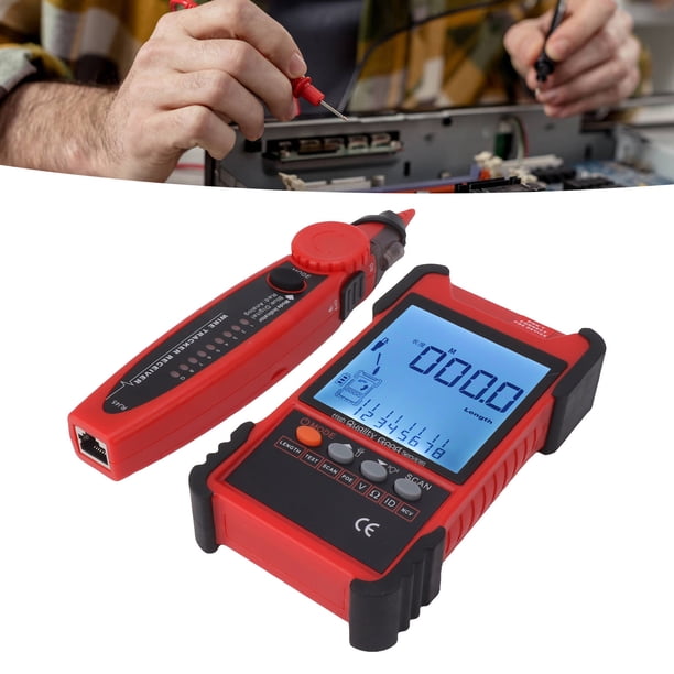 ET616 Localizador de Cables Rastreador Probador de Cables de Red Instrumento de Medición de Cables para Clasificación de Cables Clasificación de Mantenimiento de Redes Pruebas ANGGREK Otros