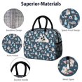 thumbnail image 4 of Womens Dark Blue Princess Castle Pattern Lunch Box for Work,Insulated Lunch Bag for Women,Loncheras Para Mujer,Leakproof Adult Lunch Bag for Work,Beach,Travel,Picnic,Camping, 4 of 7