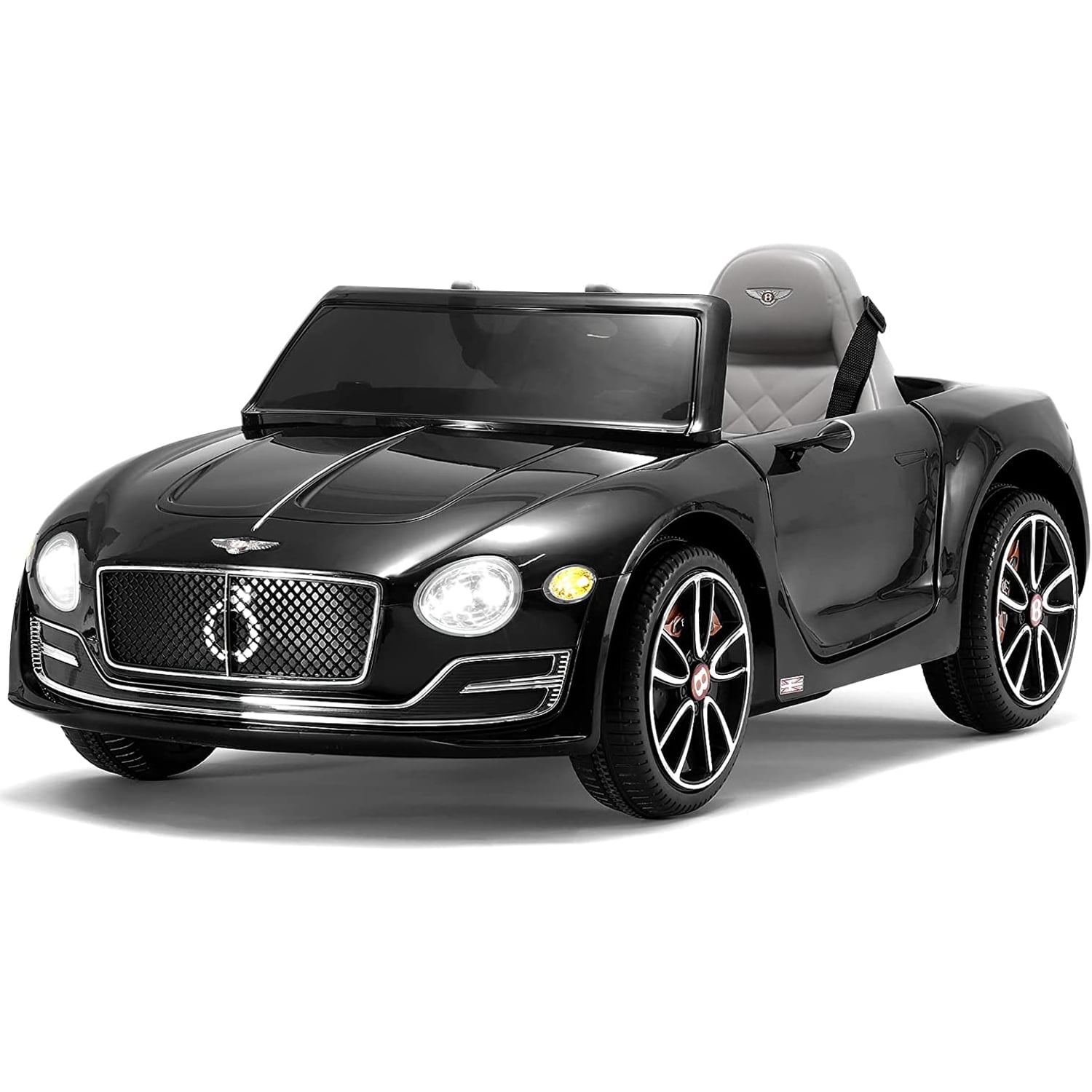 CIPACHO 12 V Electric Kid Ride On Car, Bentley Licensed Cars for Kids, Powered 4 Wheels Motorized Vehicles Children Toys, 2 Speeds, Black