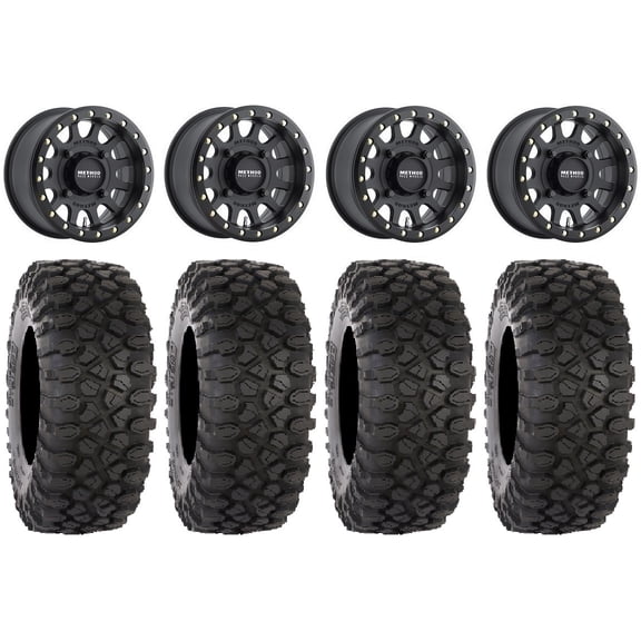 Method 401 14" Bdlk Wheels Bk 5 2 32" XC450 Tires Can-Am Commander Maverick Renegade Outlander Defender
