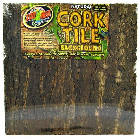 UPC: 0097612041033 | Zoo Med Natural Cork Tile Terrarium Background – Large (18 long X 18  Wide)