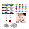 thumbnail image 4 of 72 Pieces Crystal Birthstone Charms Pendants Oval Charms Mixed Color Gift for Sunnimix Encantos de piedra de nacimiento, 4 of 8