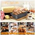 thumbnail image 2 of Shisuyan 3pcs Bread Pan Sandwich Bread Loaf Pan Non Stick Baking Pan Rectangular Cake Pan Bread Tray Baking Mold, 2 of 8