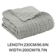 thumbnail image 3 of Cotton Muslin Blanket for Adults Soft Breathable Summer Throw Blanket 6 Layer Gauze for Sofa Couch Bed All Season Lightweight, 3 of 9