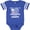 Football Blue and White, variant on When I Grow Up I Want to Be a Firefighter Like My Grandpa Boys or Girls Baby Bodysuit