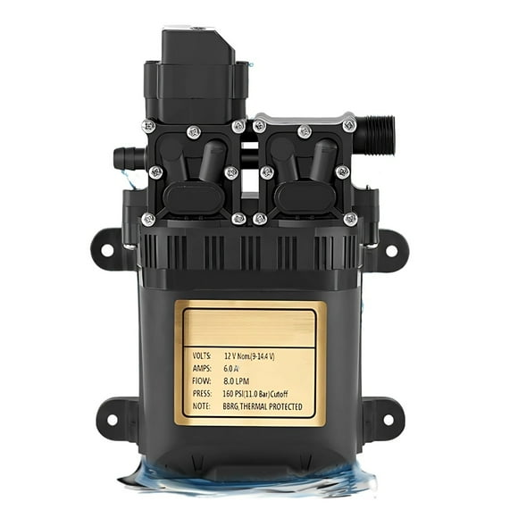Portable Dual Motor Water Pump Diaphragm Pump Built-in Pressure Switch For Home ,Easy to Operate