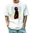 thumbnail image 2 of Men's T Shirts Large Tee New trendy Sports Shirt Round Neck Patterned Tee Loose Classic Style 2XL, 2 of 4