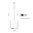 thumbnail image 4 of 3X Type C OTG Ethernet Adapter USB C to RJ45 Ethernet LAN Wired Network Converter 100Mbs for Type C Mobile Phone Tablet,3 x Type C OTG Ethernet Network Adapter,White, 4 of 8