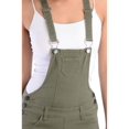 thumbnail image 2 of G-Style USA Women's Short Overalls RJSO115 - Olive - Small, 2 of 4