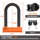 thumbnail image 3 of Candado para bicicleta Sportneer U-lock resistente de 17 mm, 20 x 13 cm, 3 of 6
