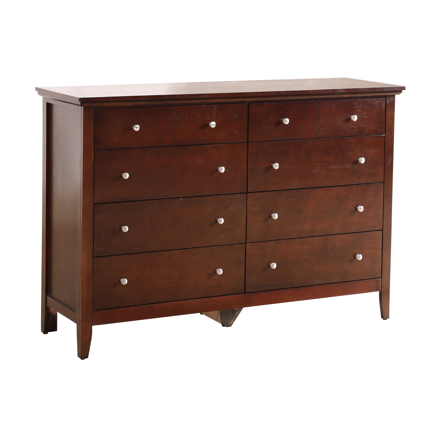 Glory Furniture Hammond 8 Drawer Dresser in Cappuccino