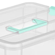 Sterilite Stack and Carry 2 Layer Handle Box - Stackable Storage Bins - 4 Pack