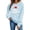 E8-NSLGXD Sky Blue Sweatshirts for Women, variant on NSLGXD Womens Graphic Sweatshirt Crewneck Long Sleeve Pullover Merry Christmas Santa Hat Print Casual Holiday Top XS-2XL