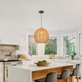 thumbnail image 3 of LittleGlovo Woven Globe Shape Pendant Light, 3 of 20