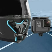 Support de caméra pour casque de moto Conception intégrale pour caméras GOPRO Hero7 / 5 Yi Sargo SJ Couleur: noir