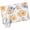 Orange, variant on Round Rug 7Ft Washable Non-Slip, Pink Watercolor Floral Circle Area Rugs for Living Room Bedroom, Spring Flower Abstract Art Indoor Floor Mats Carpet Runner for Home Decor Aesthetic