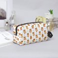 thumbnail image 6 of Uemuo Tigers go in for Sports Pattern Portable Toiletry Bags with Handle, Waterproof travel Make up Bags for Women, Large Capacity Travel Cosmetic Bags, 6 of 9