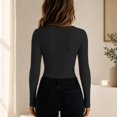 thumbnail image 5 of V Neck for Women Sweater Fall Slim Fit Lightweight Base Layer Knit Tops, M, 5 of 5