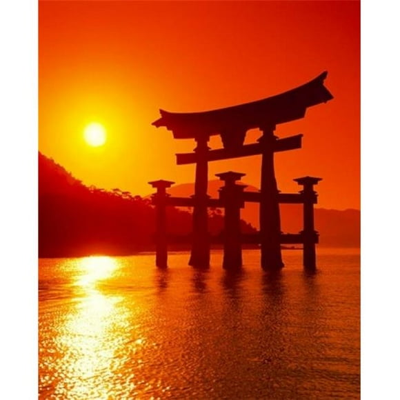 Danita Delimont PDDAS15PTH0002B O-Torii Gate Itsukushima Shrine Miyajima Japan Poster Print by Paul Thompson, 11 x 14
