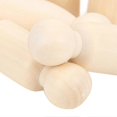 thumbnail image 3 of 20pcs Wooden Pegs 55mm DIY HandMade Small At Unfinished Crafts Doll for Ornaments, 3 of 3
