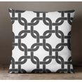 thumbnail image 5 of S4Sassy Indian Home Decor Geometric Print Throw Sofa Pillow Cover Gray Square Pillow Case-12 x 12 Inches, 5 of 8