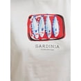thumbnail image 6 of Printed Regular Fit Crew Neck 100% Cotton Crop T-shirt, 6 of 7