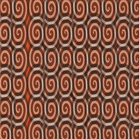 Ahgly Company Machine Washable Indoor Square Transitional Sunrise Orange Area Rugs, 5' Square