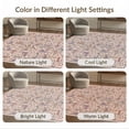 thumbnail image 7 of ODIKA Pink Labyrinth Motif Structured Grid Abstract Geometric Contemporary Non-Slip Low Profile for Guest Room, Lounge, Apartment, 7 of 7