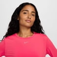 thumbnail image 4 of Women's Nike One Classic Dri-FIT Long Sleeve Top Color: Burgundy Size: X SMALL, 4 of 4