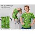 thumbnail image 6 of oneOone Silk Tabby Green Fabric Cactus Dress Material Fabric Print Fabric By The Yard 42 Inch Wide-4G, 6 of 6
